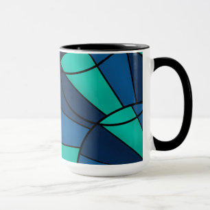 Mug motif géométrique Abstrait