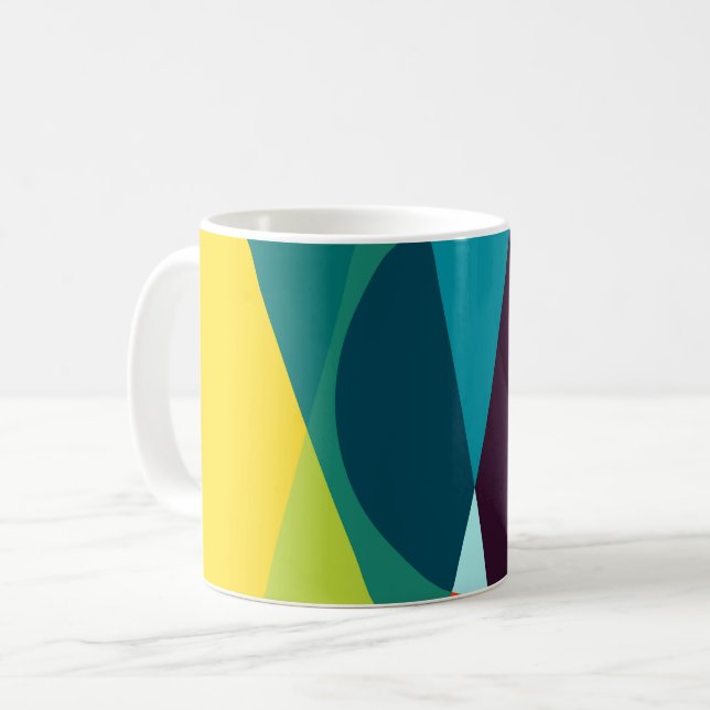 Mug motif géométrique Abstrait (Devant gauche)