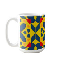 Motif géométrique abstrait avec des couleurs vives