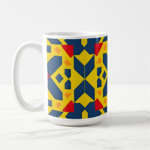 Mug Motif géométrique abstrait avec des couleurs vives