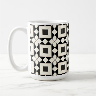 Mug Motif géométrique abstrait avec des tons rétro