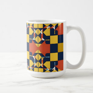 Mug Motif géométrique abstrait avec flèches