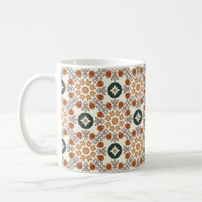 Mug Motif géométrique abstrait floral sans joint (Gauche)