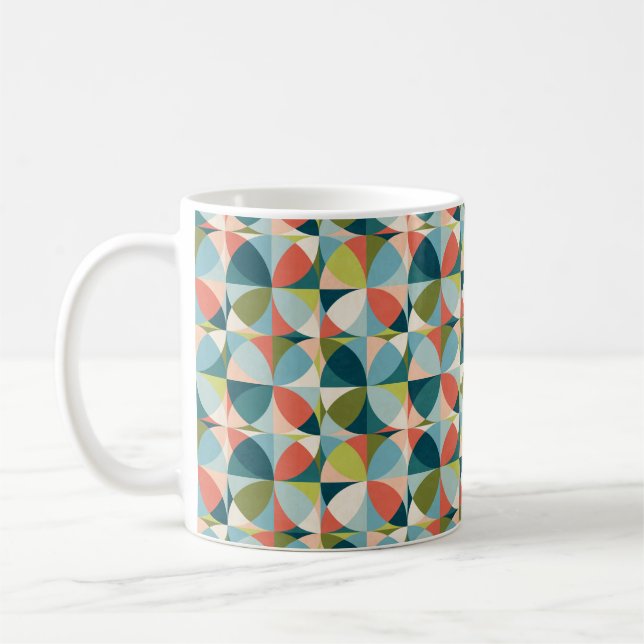 Mug Motif géométrique Abstrait sans couture au milieu  (Gauche)