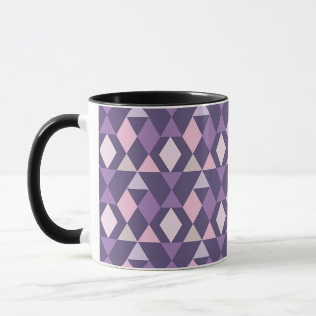Mug Motif géométrique arabe pourpre (Gauche)