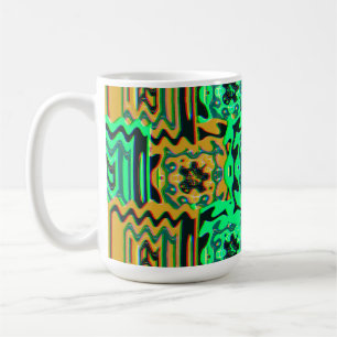Mug Motif géométrique Bauhaus coloré