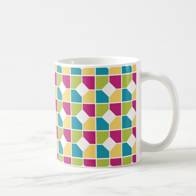 Mug Motif géométrique coloré (Droite)