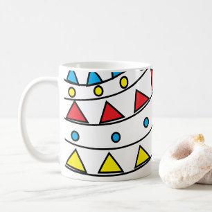 Mug Motif géométrique coloré Abstrait moderne