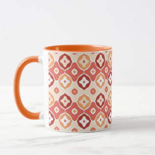 Mug motif géométrique de l'ikat d'or