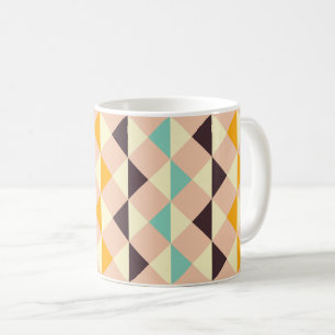 Mug Motif géométrique de losanges et de triangles supe