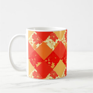 Mug Motif géométrique de patchwork de Noël sans coutur