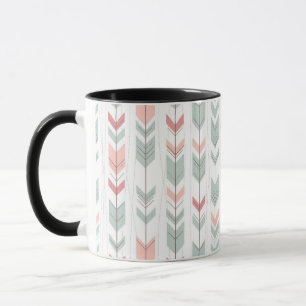 Mug motif géométrique de style rétro