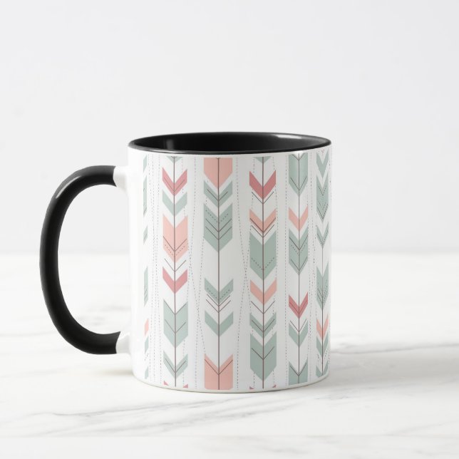 Mug motif géométrique de style rétro (Gauche)