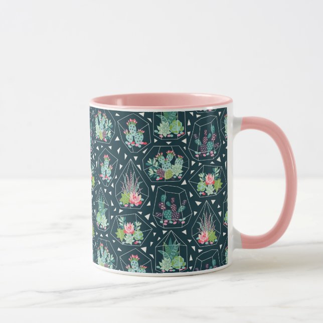Mug Motif géométrique de Succulents (Droite)