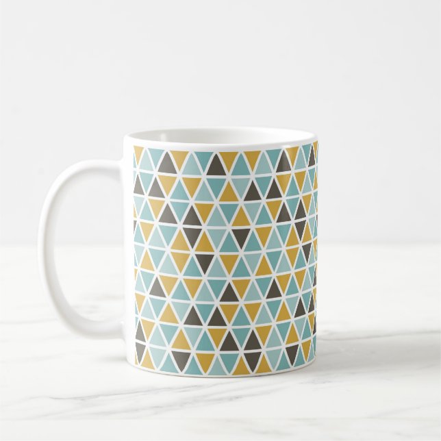 Mug Motif géométrique de triangle (Gauche)