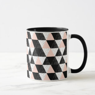 Mug Motif géométrique de triangle tirée par la main