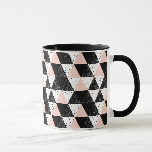 Mug Motif géométrique de triangle tirée par la main (Droite)
