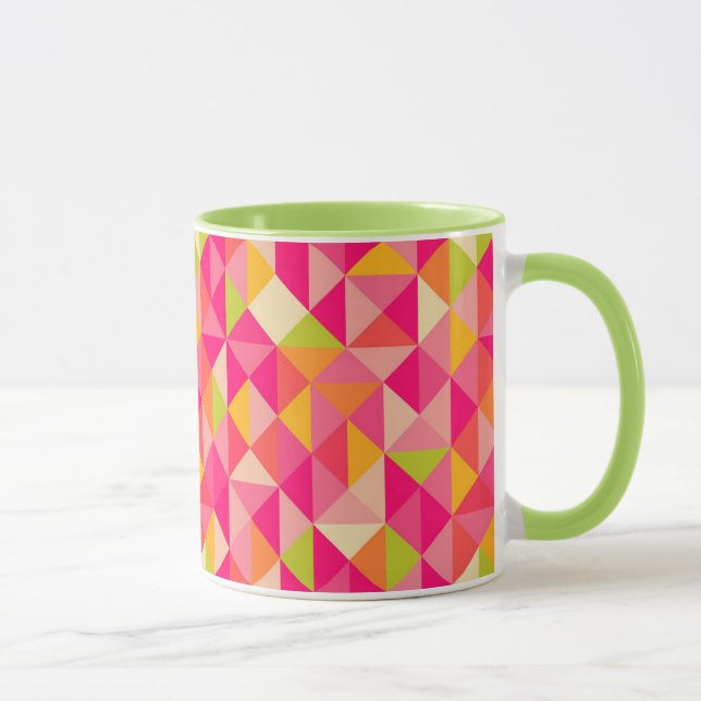 Mug Motif géométrique de triangles (Droite)