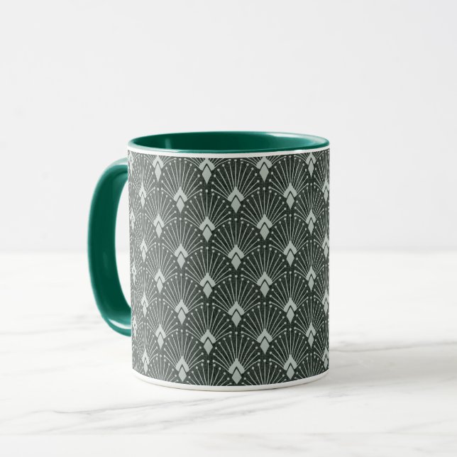 Mug Motif géométrique design, art déco. (Devant gauche)