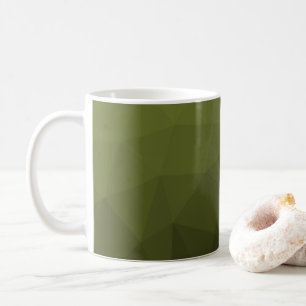 Mug Motif géométrique du maillage vert de l'Armée