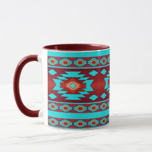 Mug Motif géométrique ethnique.