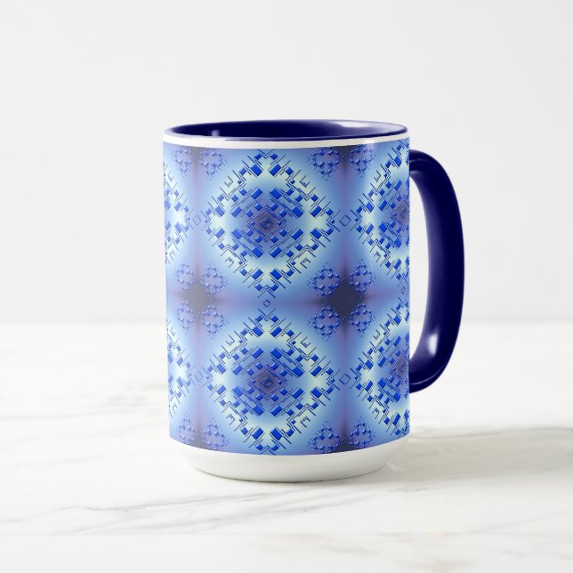 Mug motif géométrique ethnique Abstrait (Devant droit)