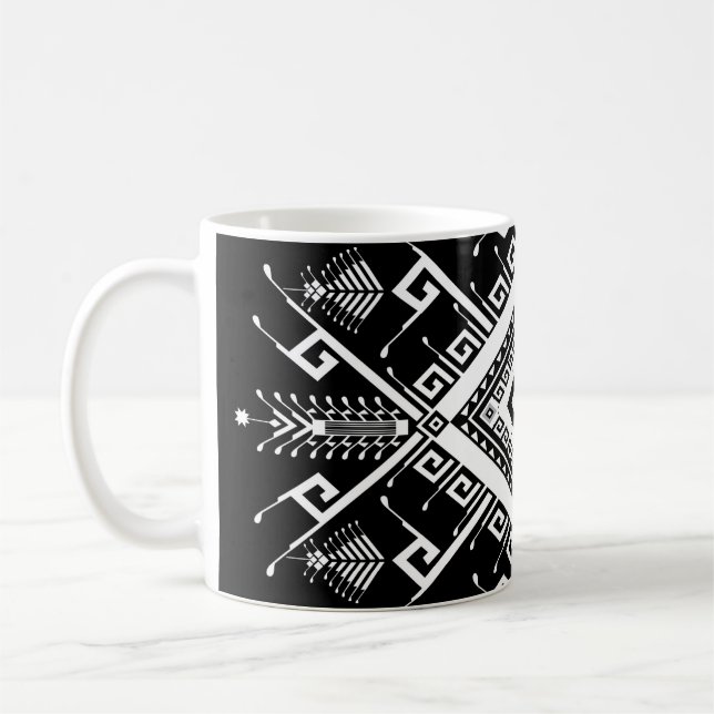 Mug Motif géométrique ethnique Abstrait conception arr (Gauche)