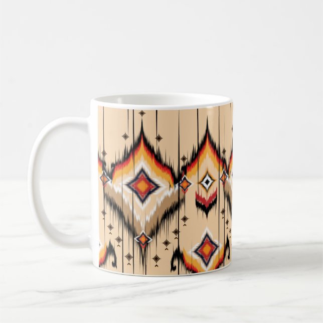 Mug motif géométrique ethnique Abstrait, illustration (Gauche)