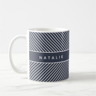 Mug Motif géométrique initial/monogramme
