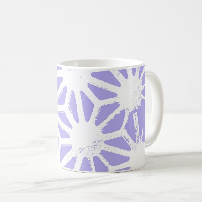 Mug Motif géométrique Lavender (Devant droit)