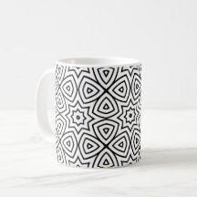 Motif géométrique moderne noir et blanc