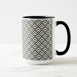 Mug Motif géométrique noir et blanc