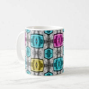 Mug Motif géométrique rétro années soixante