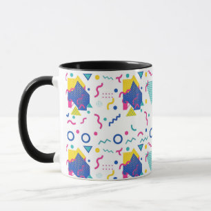 Mug Motif géométrique Retro Memphis