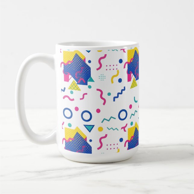 Mug Motif géométrique Retro Memphis (Gauche)