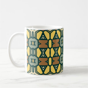 Mug Motif géométrique rétro unique, couteaux vintages