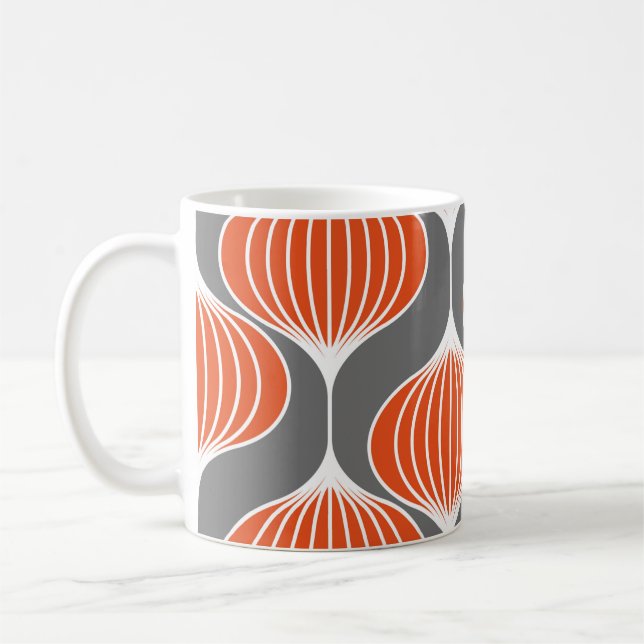 Mug Motif géométrique sans couture avec des lignes ond (Gauche)
