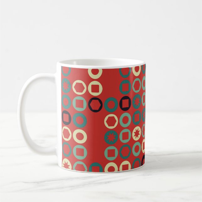 Mug Motif géométrique sans couture avec éléments color (Gauche)