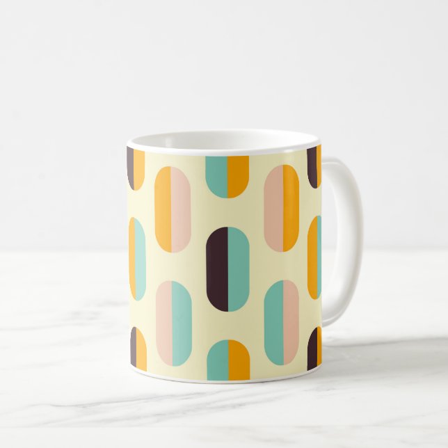 Mug Motif géométrique sans couture dans des vibrations (Devant droit)