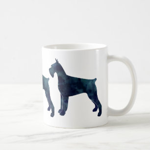 Mug Motif géométrique Schnauzer Giant Silhouette