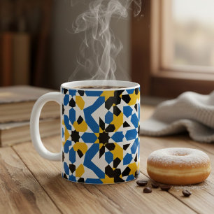 Mug Motif géométrique traditionnel marocain Zellige