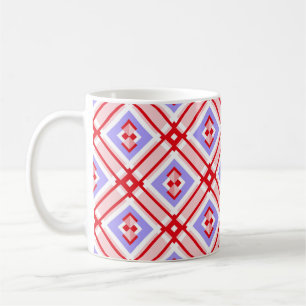 Mug Motif géométrique transparent avec carrés