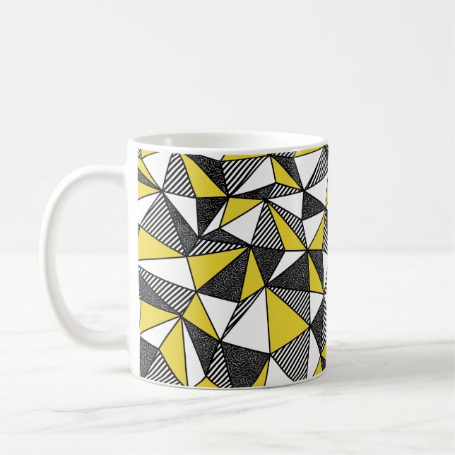 Mug Motif géométrique transparent dans le style rétro (Gauche)