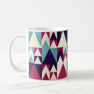 Mug Motif géométrique triangle rétro