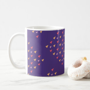 Mug Motif géométrique Triangle Violet