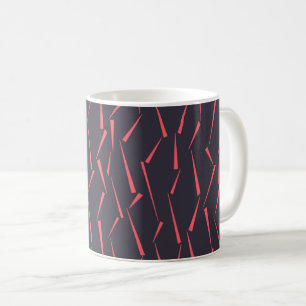 Mug Motif géométrique triangulaire abstrait moderne et