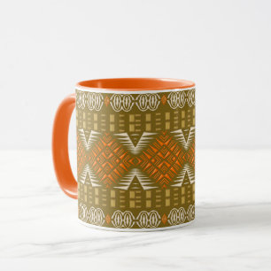 Mug motif géométrique tribal africain ethnique