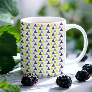 Mug Motif géométrique violet de chaux coloré