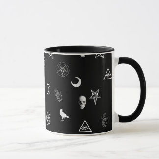 Mug Motif gothique de symboles