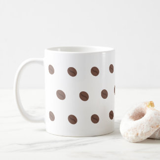 Mug Motif Grain de Café Design Minimaliste